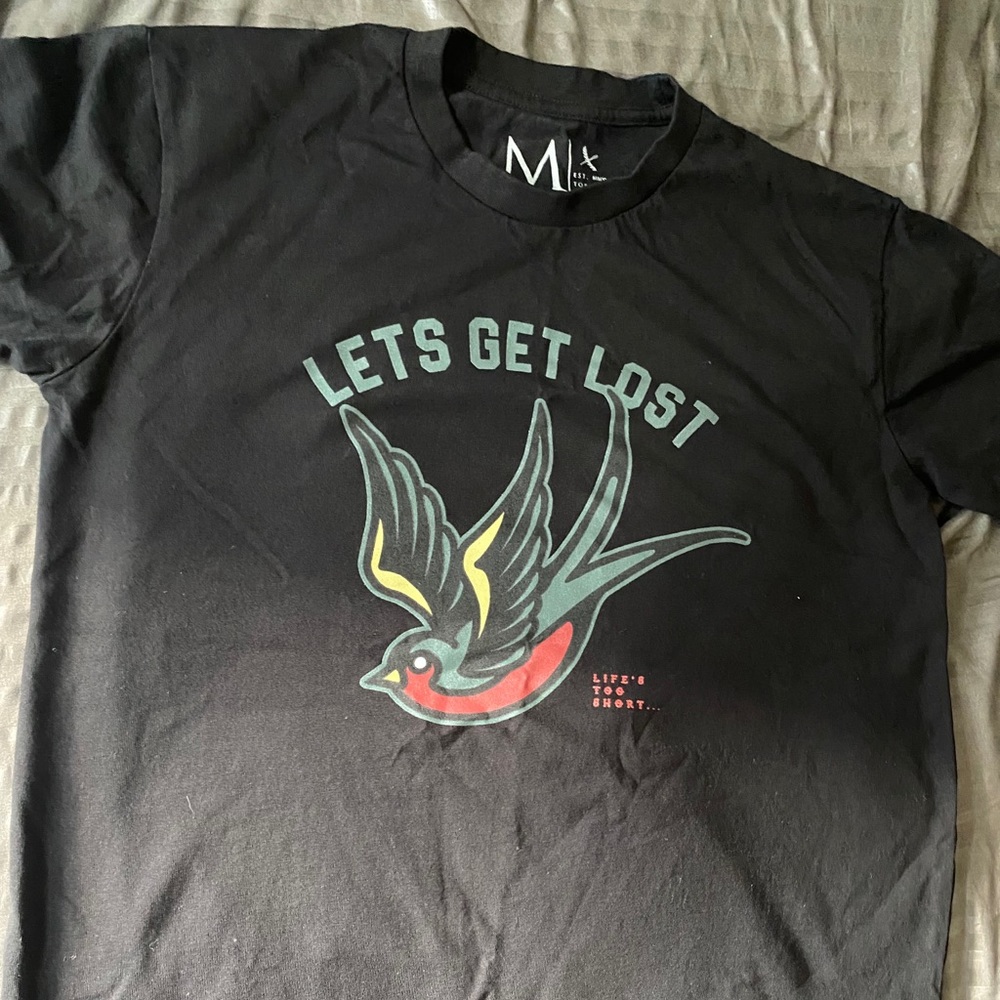 Men’s Top Thread Black Medium Tee